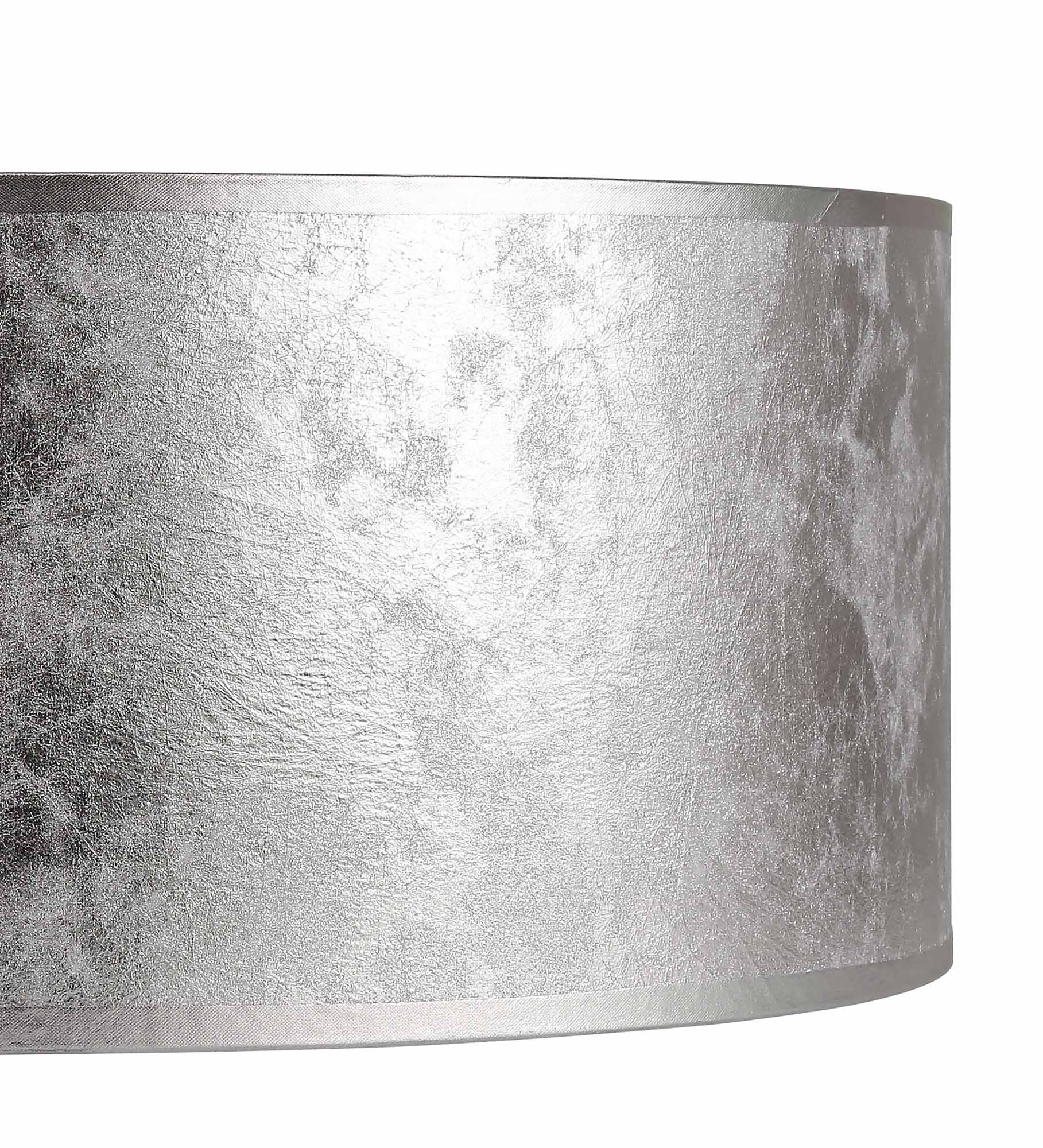Baymont 50cm Semi Flush 3 Light Polished Chrome, Silver Leaf, Frosted Diffuser DK0793  Deco Baymont CH SL
